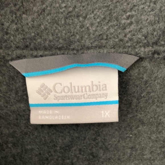 Columbia Men's Charcoal Gray Zip-Up Fleece Jacket - Picture 2 of 7